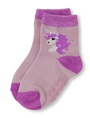 Toddler Girls Shimmery Striped Crew Socks 6-Pack