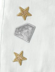 Girls Patch Denim Jeans