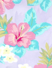 Maillot de bain une pièce dos nu fleuri pour fille