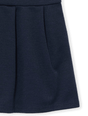 Robe 2 en 1 Uniforme Ponte Knit pour toute-petite fille