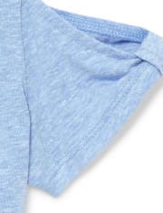 Girls Cold Shoulder Cut Out Top