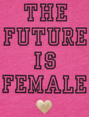 Camiseta con gráfico a juego para niñas pequeñas, mamá y yo, niña, el futuro es femenino