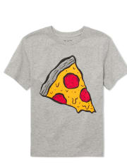 Boys Dad And Me Pizza Slice Matching Graphic Tee