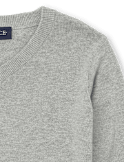 Suéter de uniforme con cuello en V para niños