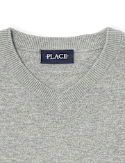 Suéter de uniforme con cuello en V para niños