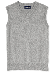 Gilet d'uniforme à col en V pour garçons