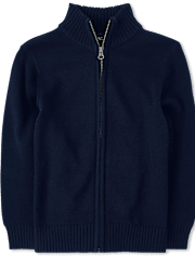 Boys Uniform Long Sleeve Zip Up Sweater BLUE The Children s Place