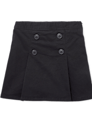 Girls Uniform Stretch Button Skort