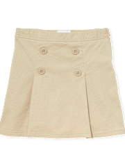 Girls Uniform Stretch Button Skort