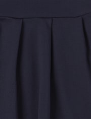 Girls Uniform Ponte Knit 2 In 1 Dress