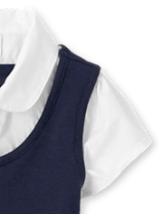 Vestido 2 en 1 de Punto Ponte de Uniforme para Niñas