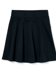 Jupe-short uniforme en tricot point de Rome pour fille