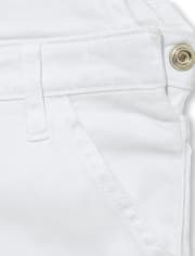 Girls Roll Cuff Shortalls