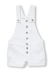 Girls Roll Cuff Shortalls