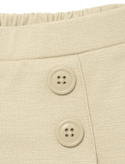 Toddler Girls Uniform Ponte Knit Button Skort