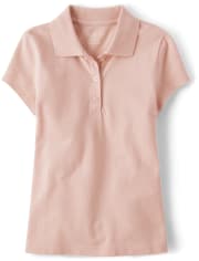 Camiseta polo de uniforme de piqué para niñas
