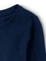 Camiseta básica con capas de uniforme para niñas