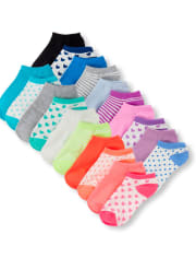 Girls Heart Ankle Socks 20-Pack
