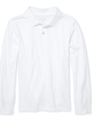 Polo de jersey de manga larga para niños