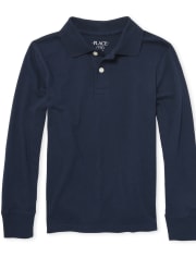 Boys Long Sleeve Jersey Polo