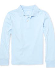 Boys Long Sleeve Jersey Polo