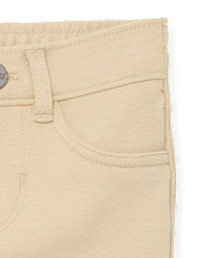 Jeggings de punto Ponte de uniforme para niñas pequeñas