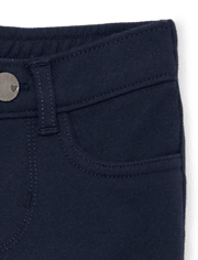 Toddler Girls Uniform Ponte Knit Pull On Jeggings