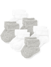 Baby Turn Cuff Socks 6-Pack