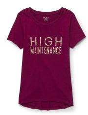 Womens Mommy And Me Foil High Maintenance Matching Graphic Tee