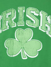 Camiseta estampada 'Irish' de manga corta para el día de San Patricio de la familia a juego unisex para adultos