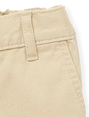Shorts chinos de uniforme para niñas pequeñas