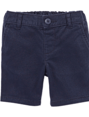 Toddler Girls Uniform Stretch Chino Shorts