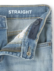 Boys Basic Straight Stretch Jeans