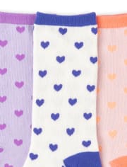 Paquete de 20 calcetines de corazón para niñas