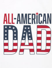 Camiseta con gráfico familiar a juego All-American Dad para hombre