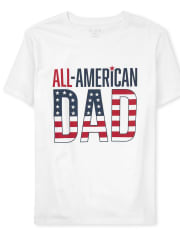 Camiseta con gráfico familiar a juego All-American Dad para hombre