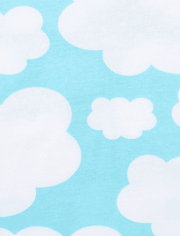 Pyjama 4 pièces en coton ajusté papa pour bébés et petites filles