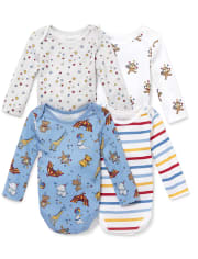 Baby Boys Circus Party Bodysuit 4-Pack