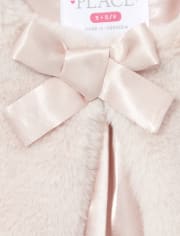 Girls Faux Fur Cape