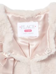 Girls Faux Fur Cape