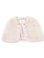 Girls Faux Fur Cape