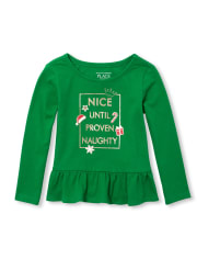 Haut à basque de Noël orné pour bébés et petites filles