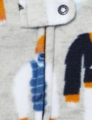 Baby And Toddler Boys Yeti Fleece One Piece Pajamas