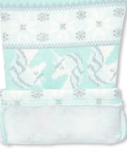 Pantalon en molleton à imprimé jacquard pailleté Active pour bébés et petites filles