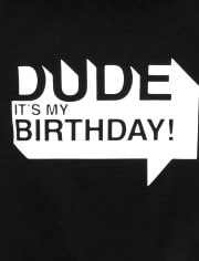 Baby And Toddler Boys Birthday Graphic Tee