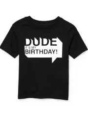 Baby And Toddler Boys Birthday Graphic Tee