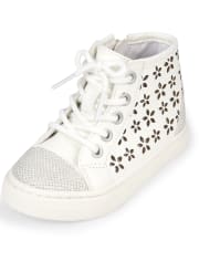 Toddler Girls Cut Out Hi Top Sneakers