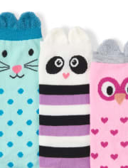 Paquete de 6 calcetines deportivos Critter para niñas