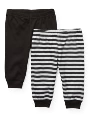 Pack de 2 pantalones a rayas para bebé niño