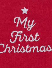Baby Girls First Christmas 3-Piece Playwear Set